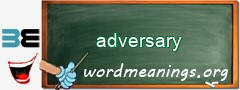 WordMeaning blackboard for adversary